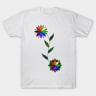 Rainbow Florals T-Shirt